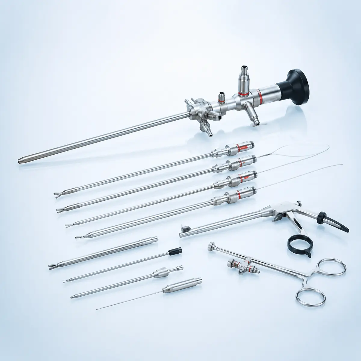 Vaginal Tubes & Blockers surgical instrument on a clean clinical blue background
